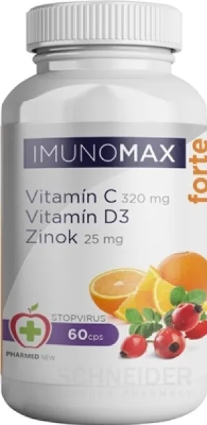 IMUNOMAX Forte Vitamín C+D+Zinok