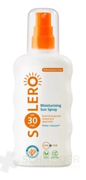 SOLERO SPF30 Hydratačný opaľovací sprej