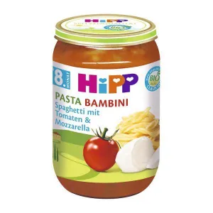 HiPP Príkrm Špagety s rajčinami a mozzarellou