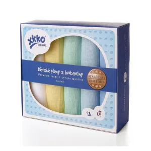 Kikko Detske plienky z biobavlny 70cmx70cm farebne