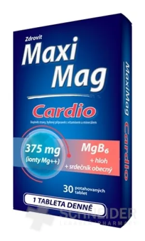 Zdrovit MaxiMag CARDIO Mg 375 mg + B6