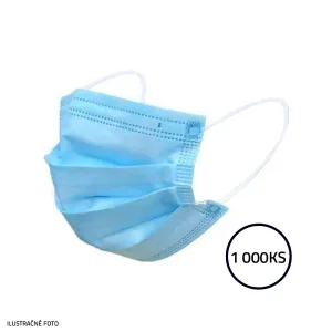 Ochranné rúško medicínske 3-vrstvové 1000 ks