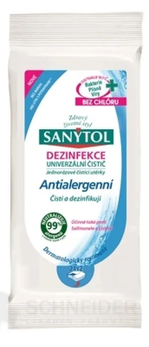 SANYTOL UNIVERZÁLNY ČISTIČ Utierky