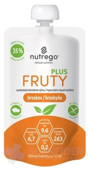 Nutrego FRUTY PLUS Broskyňa