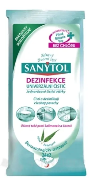 SANYTOL UNIVERZÁLNY ČISTIČ Utierky