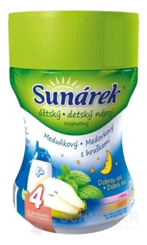 SUNÁREK INSTANTNÝ NÁPOJ - DOBRÚ NOC MEDOVKA,HRUŠKA