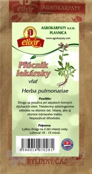 AGROKARPATY PĽÚCNIK LEKÁRSKY vňať