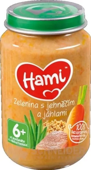 Hami príkrm Zelenina s jahňacím a pšenom
