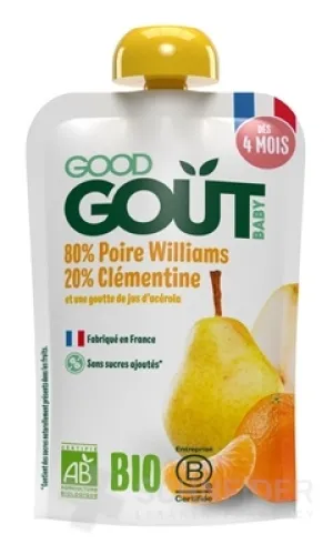 Good Gout BIO Hruška s klementínkou