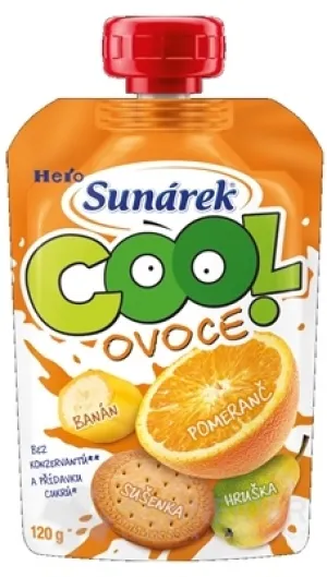 Sunárek COOL ovocie Pomaranč, Banán, Sušienky