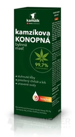 Cemio Kamzíkova konopná masť hrejivá 200 ml NEW