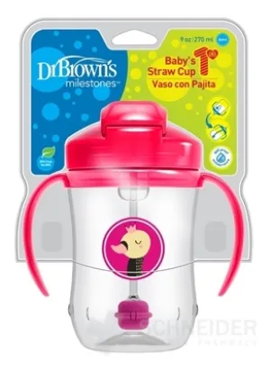 Dr.BROWN´S HRNČEK SO SLAMKOU 270 ml