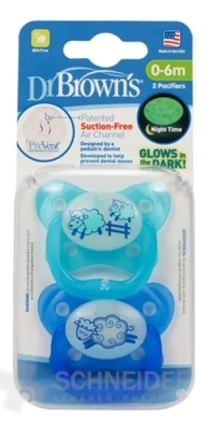 Dr.BROWN´S CUMLÍK PreVent ORTODONT SVIETIACI
