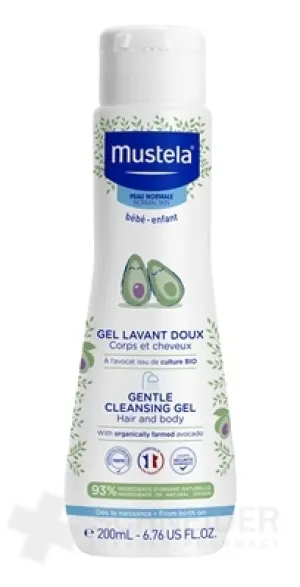 Mustela BÉBÉ Jemný ČISTIACI telový a vlasový GÉL