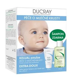 Ducray Kelual emulzia + Extra-Doux šampón