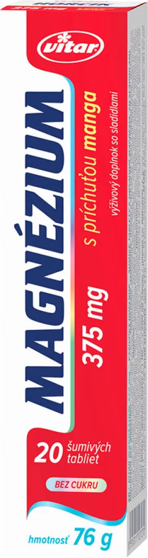 Vitar Magnézium Mango 375 mg eff.