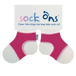 Sock Ons Návleky ne detské ponožky, Fuchsia - Veľkosť 6-12m
