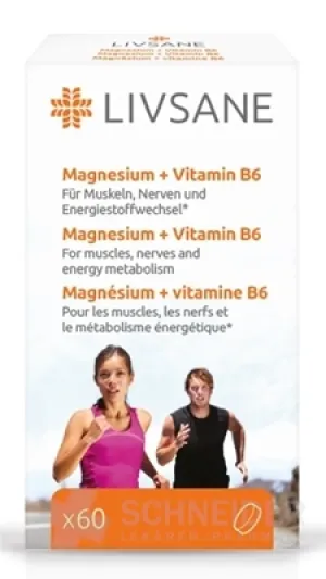 LIVSANE Magnézium + Vitamín B6