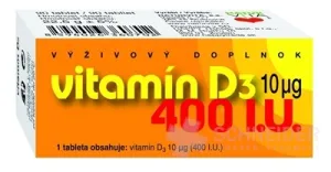 NATURVITA VITAMÍN D3 10 μg (400 I.U.)