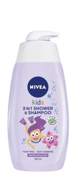 NIVEA Kids 2in1 Detský sprchový gél Girl