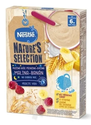 Nestlé Mliečna kaša PŠENIČNO-OVSENÁ Malina-banán
