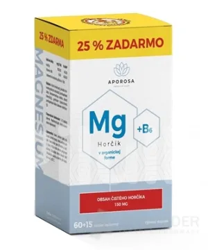 APOROSA Premium Horčík Citrát 150 mg + B6