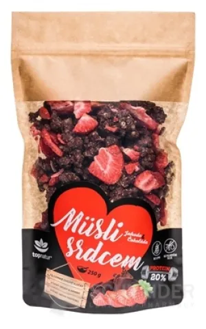 topnatur Müsli srdcom Jahoda & Čokoláda