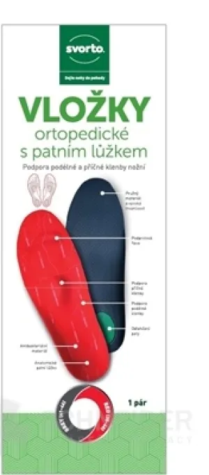 svorto VLOŽKY ortopedické s pätným lôžkom 005