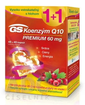 GS Koenzým Q10 60 mg Premium cps. 45 + 45