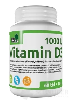 NaturProdukt Vitamín D3 1000 IU