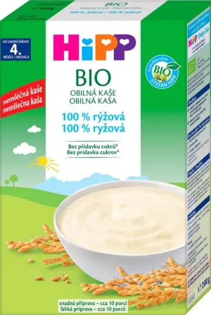 HiPP BIO Obilná KAŠA 100% ryžová