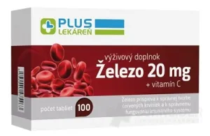 PLUS LEKÁREŇ Železo 20 mg + vitamín C