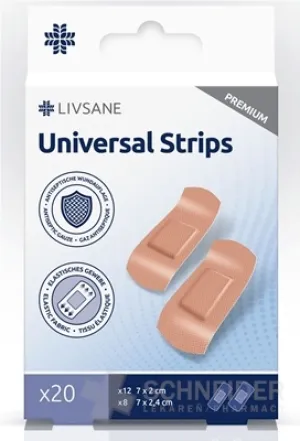 LIVSANE Náplasť univerzálna PREMIUM prúžky