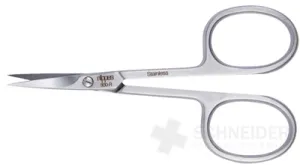 Nippes Noničky na kou zahnuté nerez 9cm 1ks
