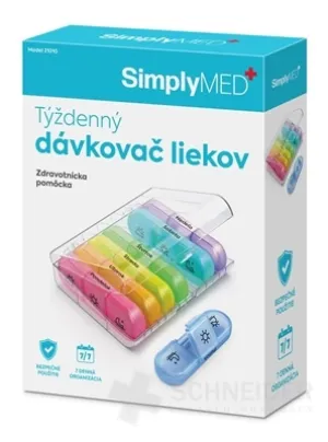 SimplyMED Týždenný dávkovač liekov