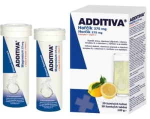 ADDITIVA Horčík 375 mg + B-Komplex + Vitamín C