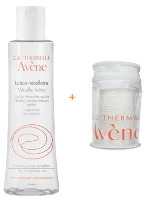Avene Micelárna voda 200ml + odličovacie tampóny
