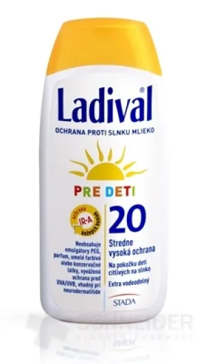 LADIVAL KIND SPF 20 mlieko