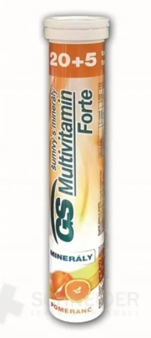GS Multivitamín Forte šumivý s minerálmi pomaranč