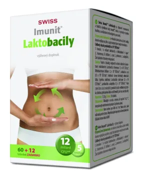 SWISS IMUNIT Laktobacily 60+12 tob.  (inov. 14)