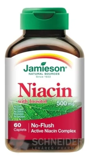 JAMIESON NIACÍN 500 mg S INOZITOLOM