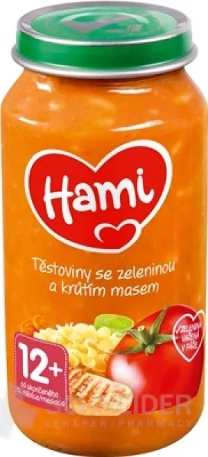Hami príkrm Cestoviny so zeleninou a morkou