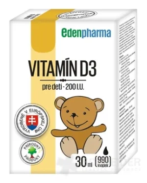 EDENPharma VITAMÍN D3 pre deti 200 I.U.