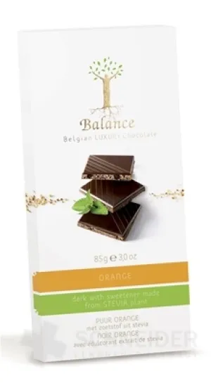 BALANCE HORKÁ ČOKOLÁDA SO SLADIDLOM ZO STÉVIE