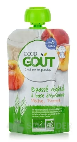 Good Gout BIO Špaldový dezert broskyňa s jablkom