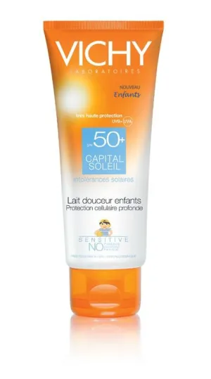 Vichy Capital Soleil SPF 50 opaľovacie mlieko pre deti DUO