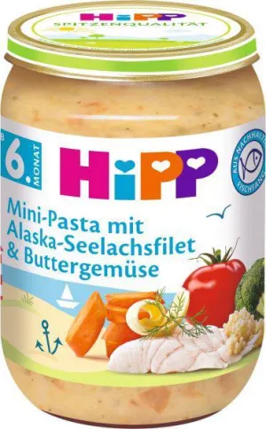 HiPP Príkrm Mini cestoviny s Al.treskou v zelenine