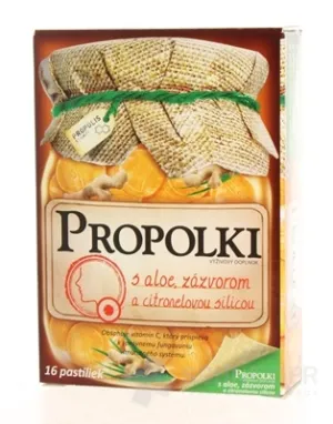 PROPOLKI - ALOE, ZÁZVOR, CITR.TRÁVA