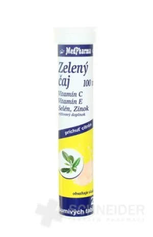 MedPharma ZELENÝ ČAJ 100 MG + Vit. E, C + Se + Zn