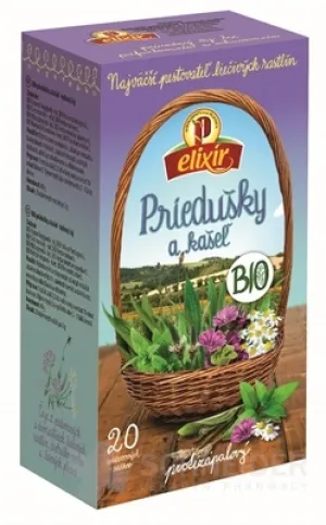 AGROKARPATY elixír BIO Priedušky a kašeľ
